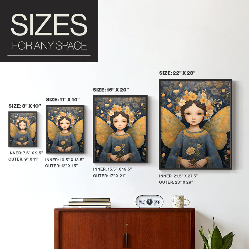 «Religious Series», reproduction encadrée sur CD en bois massif, H 11 po x l 9 po, Noir, noir, noir, noir