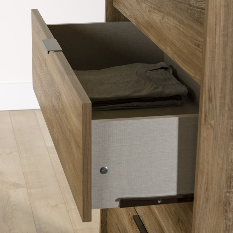 Commode 5 tiroirs Oxford, Mangue naturelle