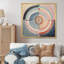 Serendipity In Retro Pink Pastel - Abstract Spirals, art mural sur toile-153141422-153141417