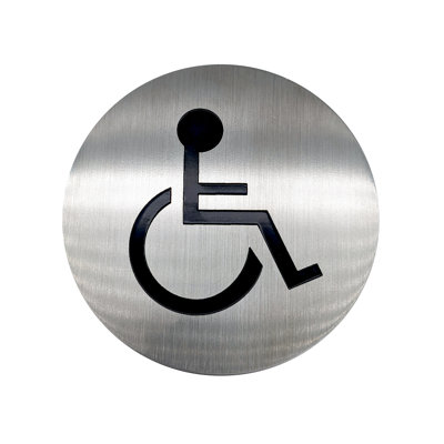 Plaque de porte ronde pour salle de repos par Linnea
