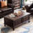 American double-sided four-drawer end table