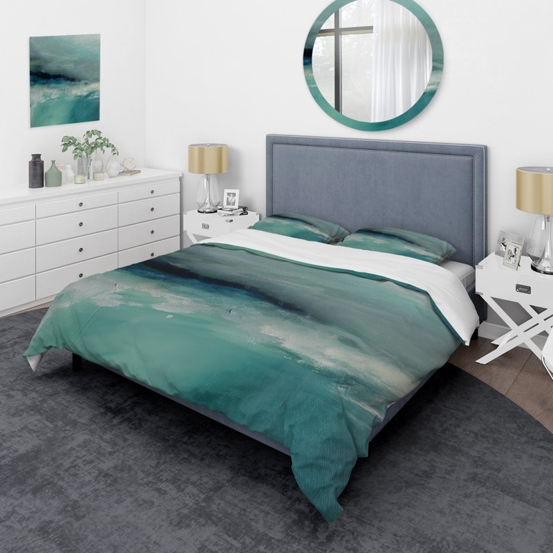 Ensemble de housse de couette Vintage Beige Minimalisme, Housse de couette double / grand et 2 taies