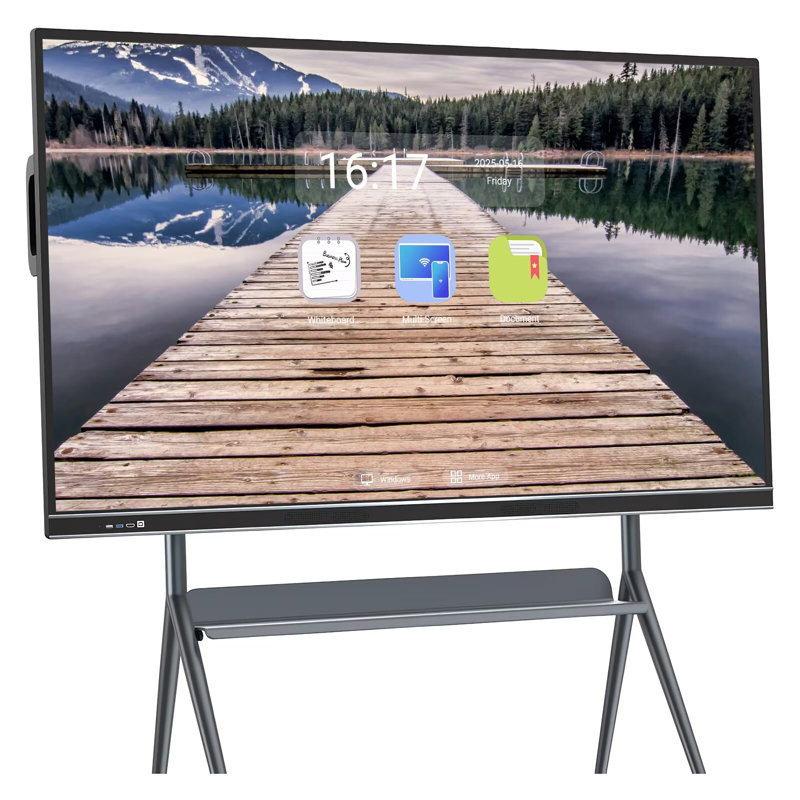 JYXCN Smart Board 75 "4K, tableau blanc interactif tactile numérique, annotations multi-utilisateurs sans fil pour salles de conférence, bureau de classe (avec fixation murale incluse)