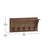 Nariaki Wall Mounted Solid Pine Wood Storage Rack with Upper Shelf and 5 Hanging Hooks-1625101530