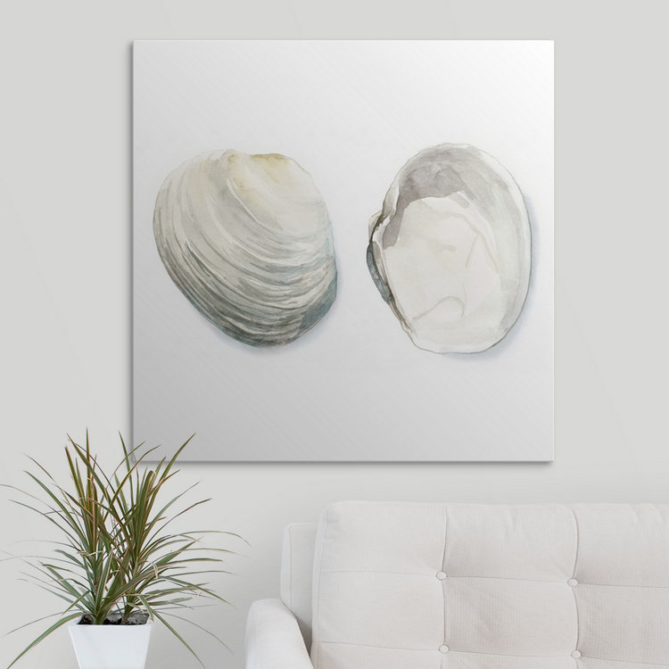 « ii » megan meagher, reproduction d’art Shells, H 35 po x l 35 po x P 1,5 po, Toile