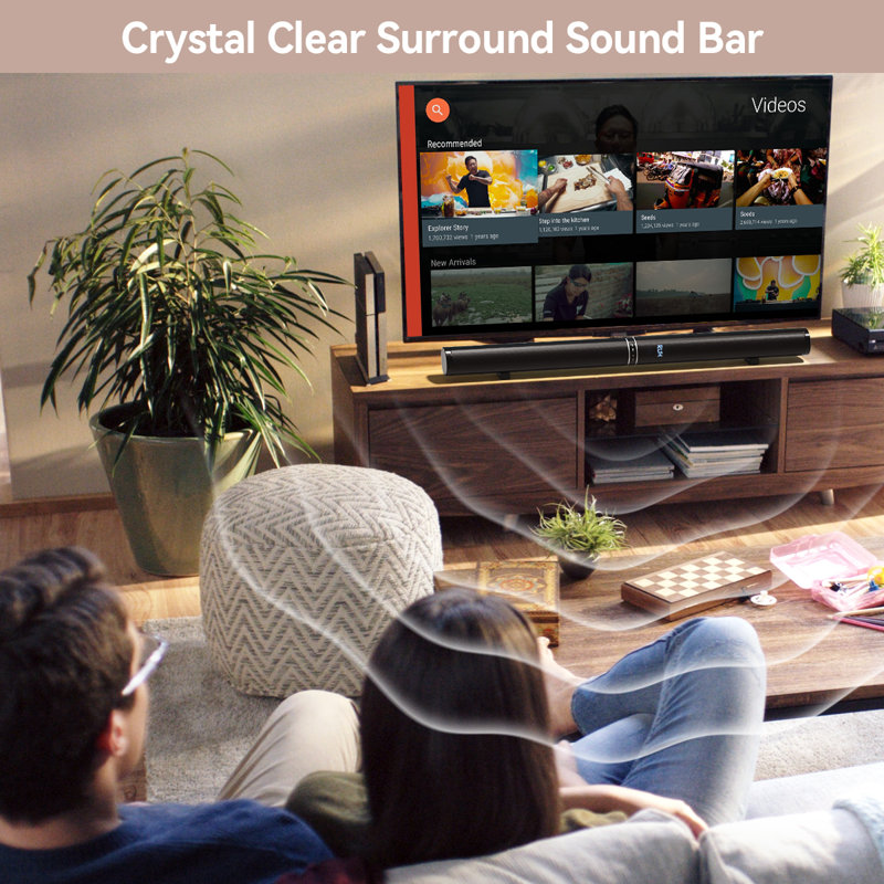 Lecteurs multimédia décoratifs de 20 pouces avec télécommande Bluetooth