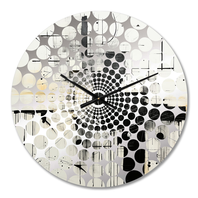 Ellerby - Horloge murale peinture abstraite, Petit