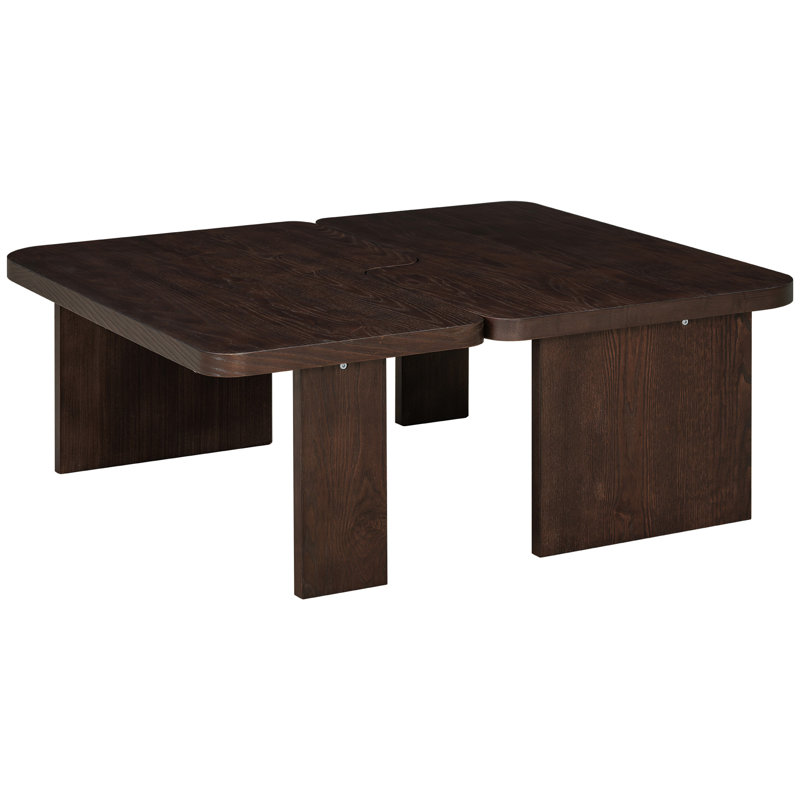 Table basse moderne et moderne, fonction d'épissage, surface de vie, capacité de 25 lb, table rapide à installer dans un style minimaliste, design, pièce, assemblage simple