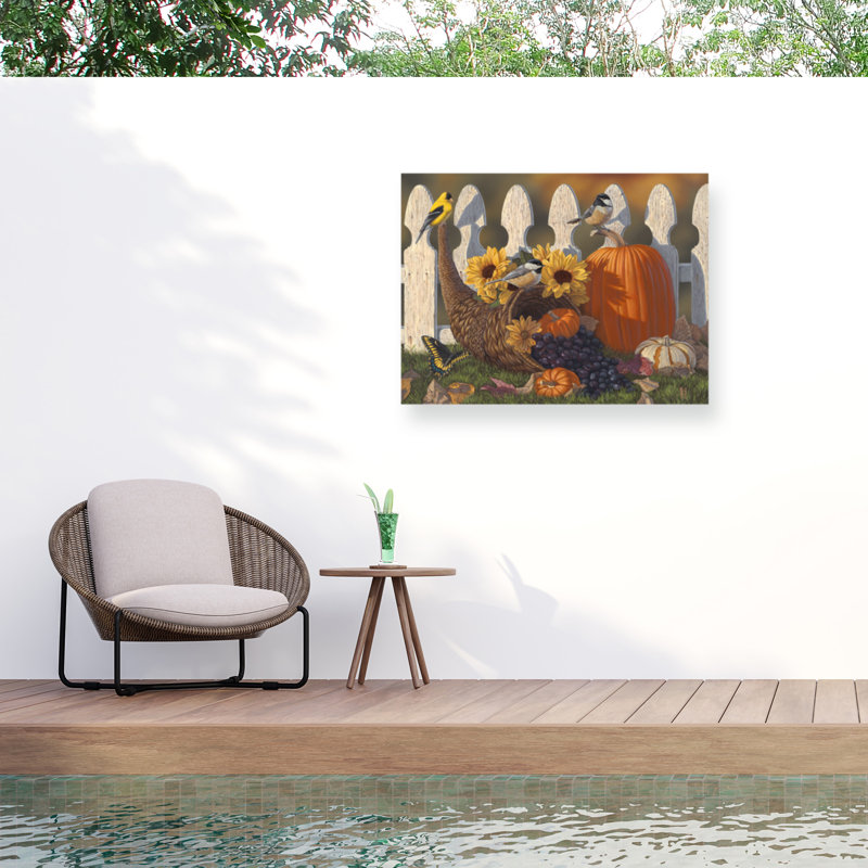 Jeff Hoff Cornucopia Outdoor  Canvas, 14" H x 19" W