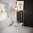 Modern Acrylic 2-Tier Side Table With Square Leg - Lightweight Clear End Table For Living Room, Bedroom, And Small Spaces