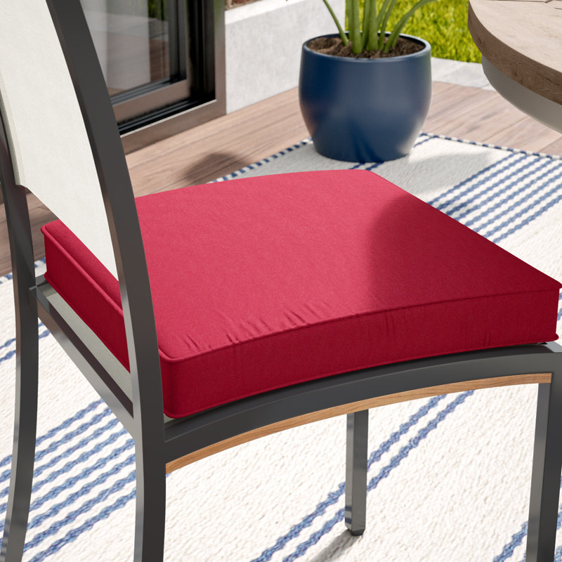 Outdoor Dining Chair Seat Cushion, 19" H x 19" W x 3" D