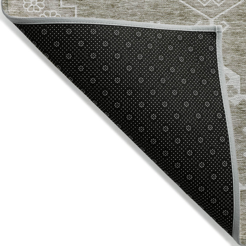 Tapis de porte d'extérieur antidérapant Malchow, Rectangle 2 pi 6 po x 3 pi 10 po