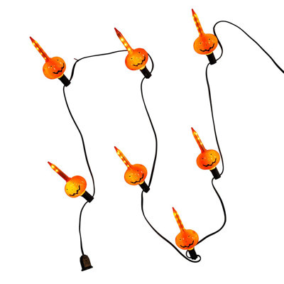 6' UL 7L LED Pumpkin Streaming Connectible Light Set