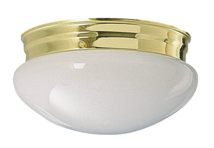Plafonnier encastré Lombardo, Nickel satiné, H 5 po x l 9,5 po