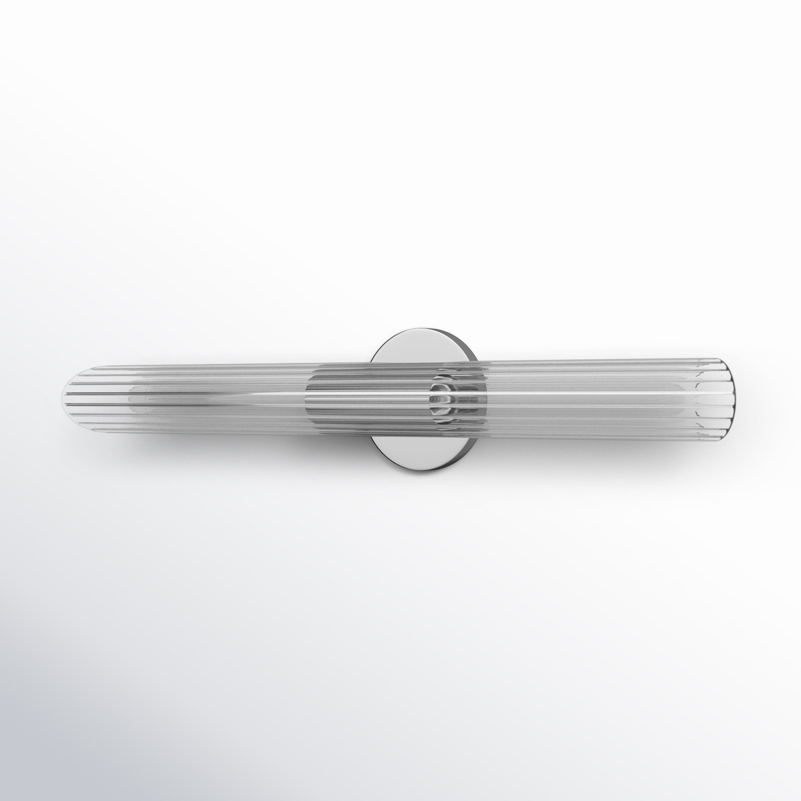 Anston 2 Light Glass Dimmable Armed Sconce, Polished Nickel