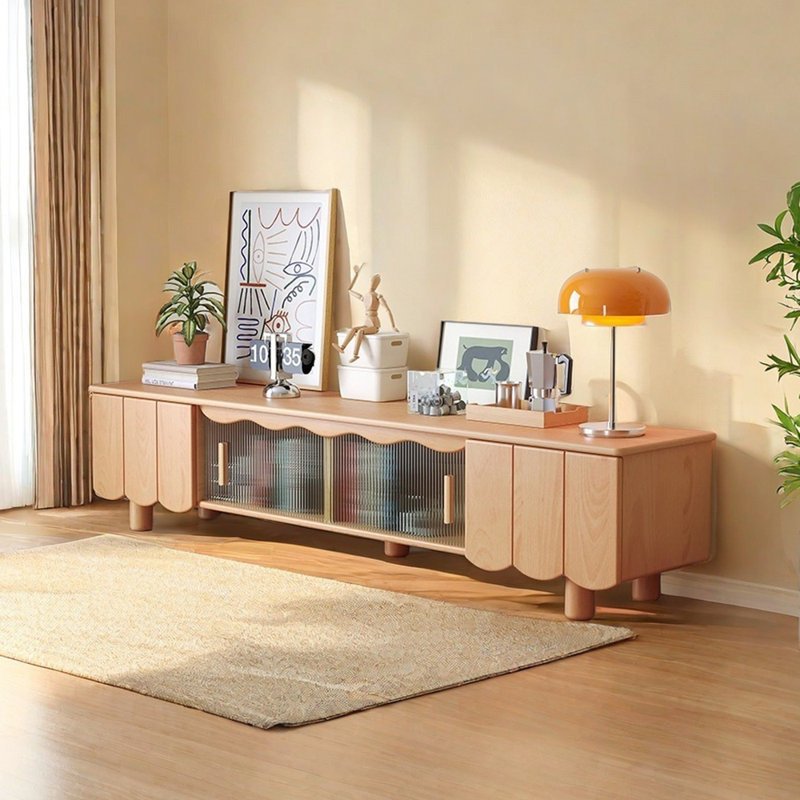 Meuble télé avec design fonctionnel, 78.74"