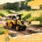 Toddler Ride-On Construction Truck with Trailer, Shovel, Fork, Horn, Music and Lights, Yellow