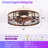 24" Flush Mount Caged Ceiling Fan with Lights and Remote Control-122513622-122513623