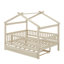 Wooden House Bed With Trundle-351713156-351713180