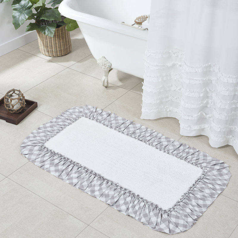Tapis de bain Annie, L 27 po x L 48 po, Gris cendré