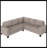 85" Wide Linen Sectional Corner Sofa L-shape Couch Space Saving with Storage Ottoman & Cup Holders Design for Large Space Dorm Apartment