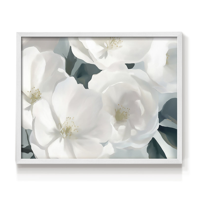 Série florale - XXI - Reproduction encadrée - Restickable