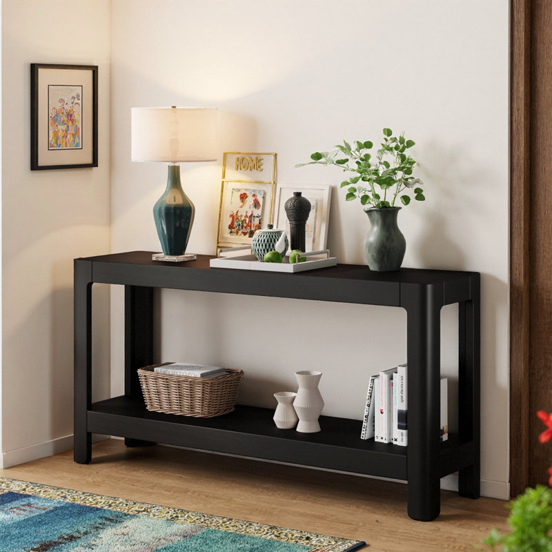 Console de style campagne moderne noir Mirod