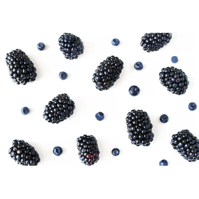 Juicy Blackberries - Wrapped Canvas Print