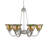 32" Wide Begonia 6 Light Chandelier