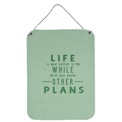 Décoration murale "life is what happens hanging"