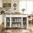 55" Fluted Kitchen Island With Drop Leaf-1453851721