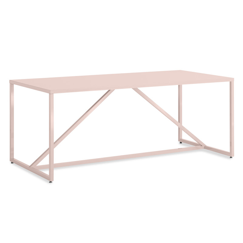 Strut Walnut Wood Dining Table, Berry, Standard (29" Height), 28" W x 56" L