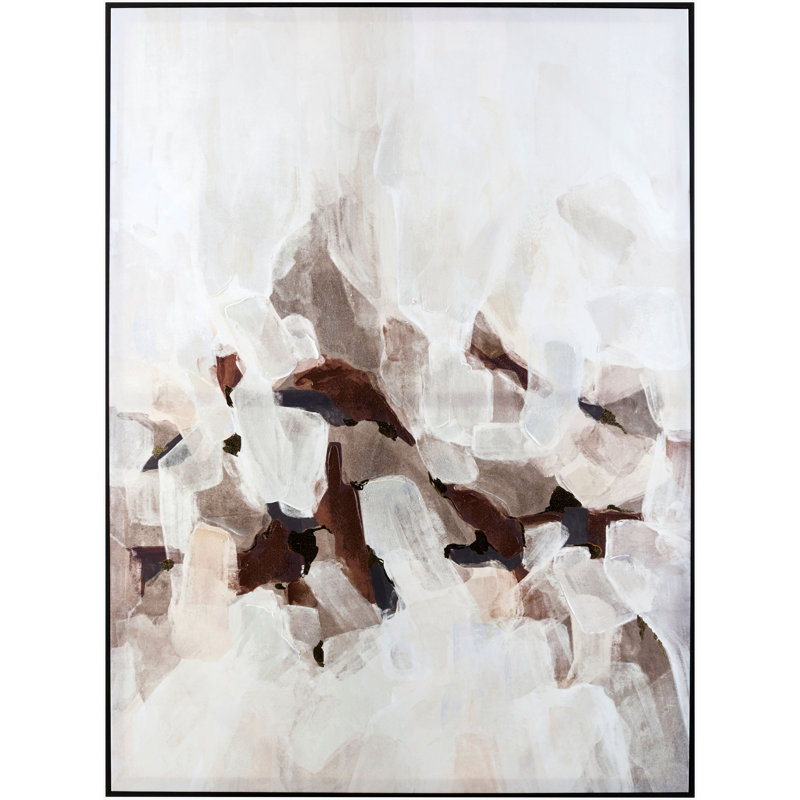 Bash - Single Picture Frame Print on Glass, Rust, Dark Brown