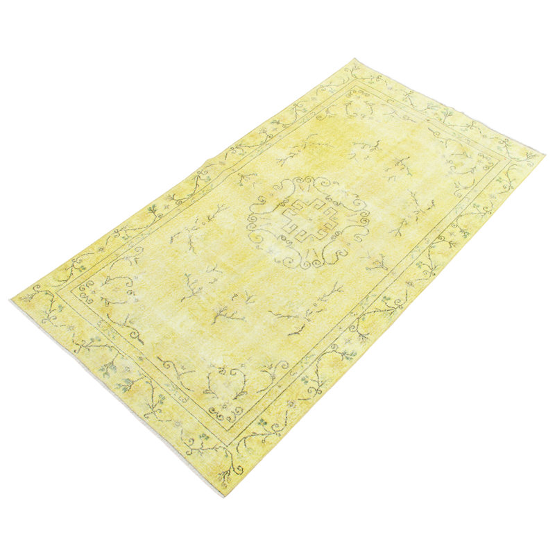 Tapis jaune clair transitionnel 5 pi 2 po x 9 pi 2 po