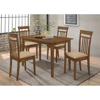 Liandra Chestnut 5-Piece Dining Set