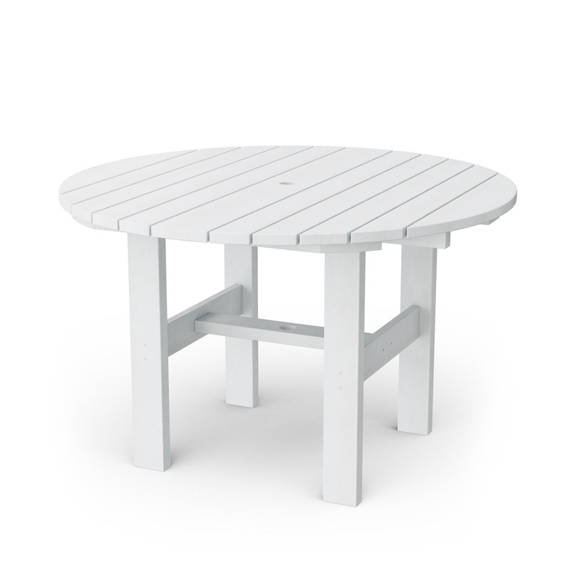 Classic 46" Round Dining Table, White