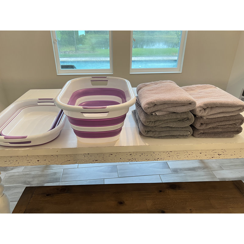 Panier à linge pliable, Lavande