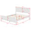 Base de lit plateforme en bois rustique avec tête de lit et support à lattes stable-300259103-300259072