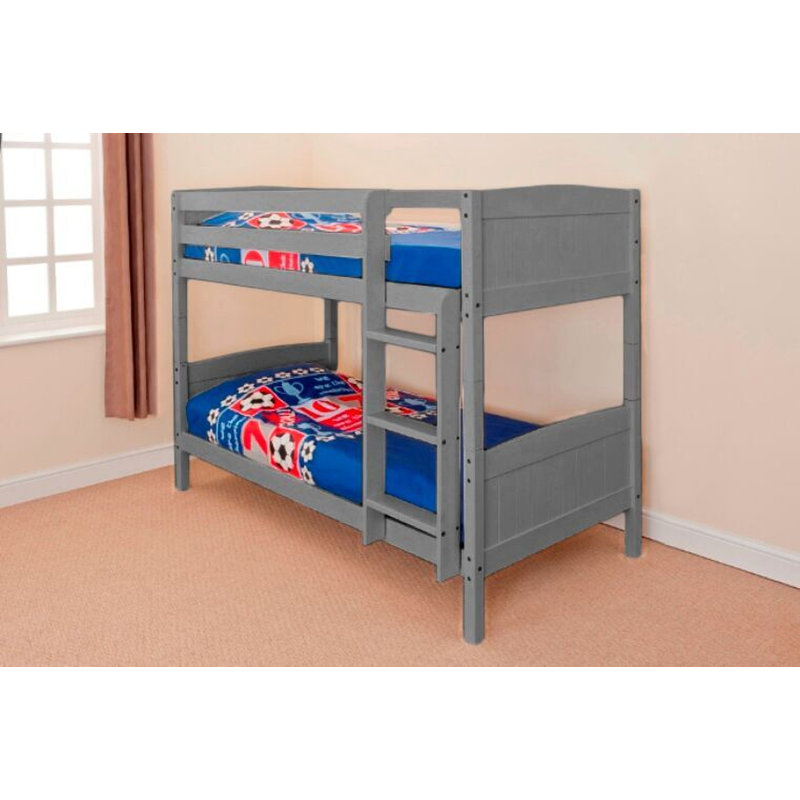 Isabela Standard Bunk Bed, Grey, 147cm H X 97cm W X 198cm L