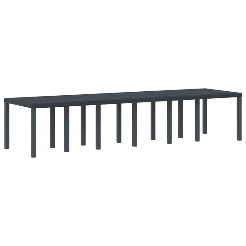 Garden Table, Anthracite, 73cm H x 350cm W x 100cm D