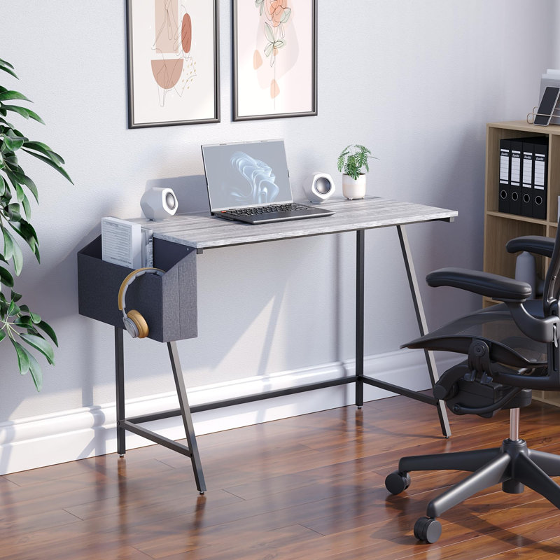 Small Computer Desk, Grey
