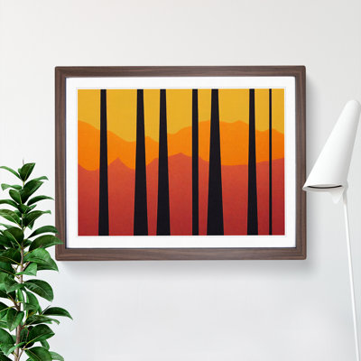 XH1022-6797X Passionate Abstract Forest 1 Piece Single Picture Frame Wall Art
