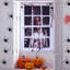Décorations de fenêtre d'Halloween, couvercle de porte de fenêtre effrayant effrayant pour la fête intérieure et extérieure, décor de maison hantée