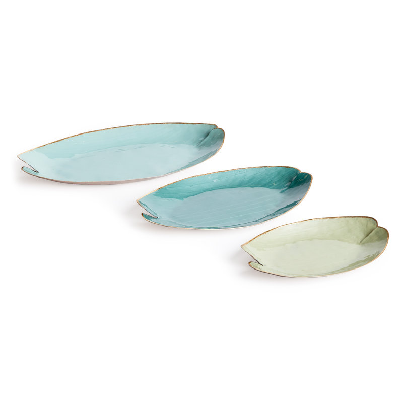 Gratton Metal Decorative Tray, Green