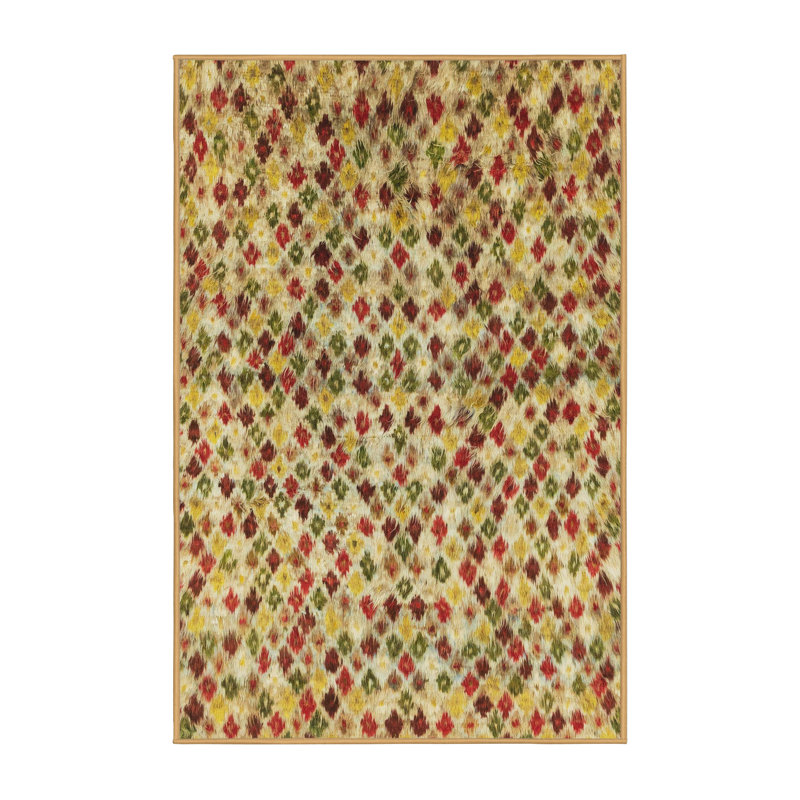 Tapis abstrait moderne 2566, Carré 3 pi