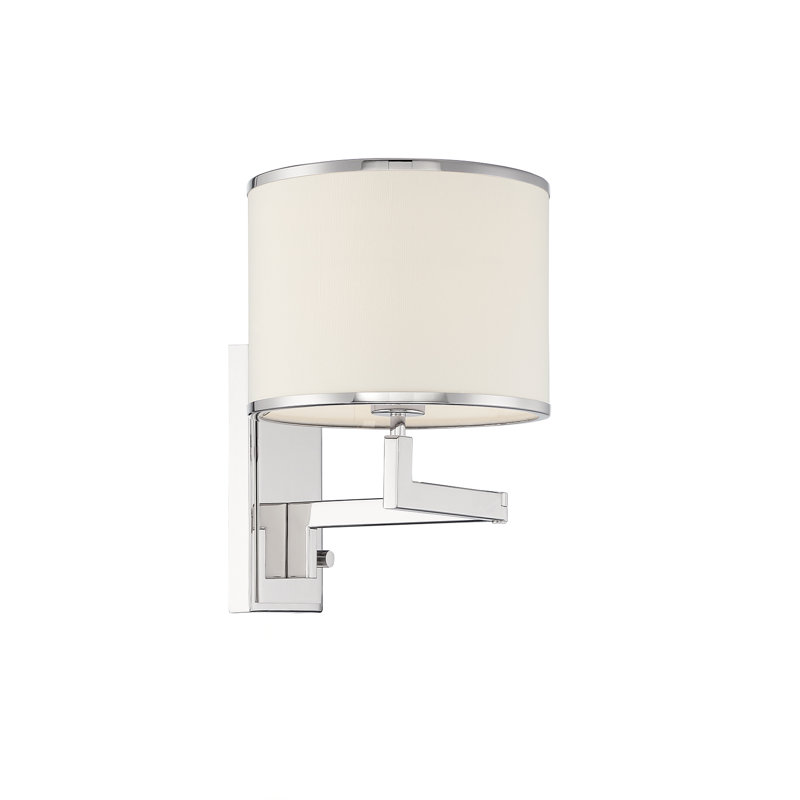 Cobblefield Iron Swing Arm Sconce, Polished Nickel