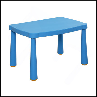 Durable Plastic Children's Activity Table, Enlarged Size For School, Home, Play, Reading, And Dining