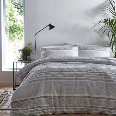 Gray 64 TC Duvet Cover Set