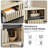 Fluted Computer Desk with 3 Drawers and Shelf, Metal Frame Modern Home Office Desk, Light Oak Workstation for Bedroom & Living Room