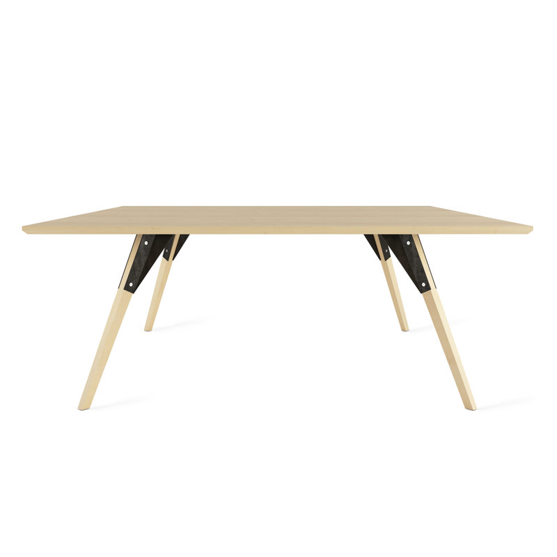 Table basse clarke, H 18 po x L 46 po x l 46 po, Érable, Érable / noir
